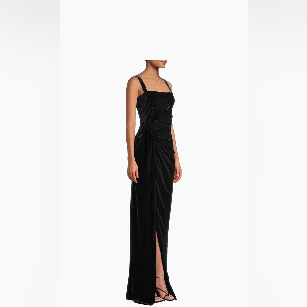 Black Halo
Domino Draped Velvet Gown